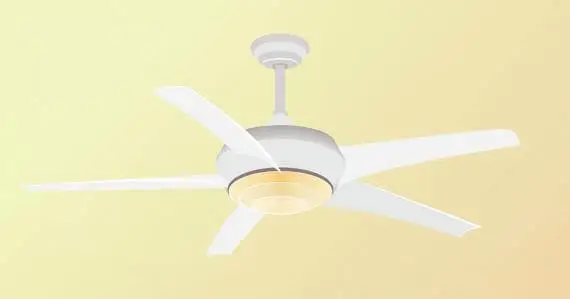 A ceiling fan installed by the professional electricians at Mr. Electric.