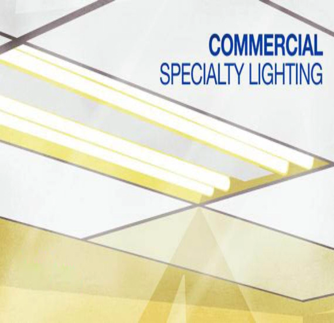Commercial specialty lighting banner.