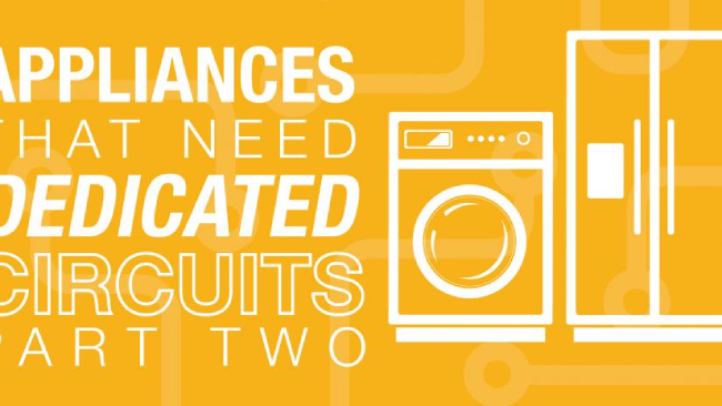 Yellow background with a washer and fridge icon