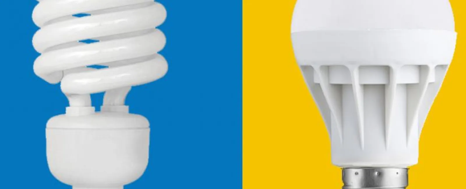 Lightbulb Wars LED vs. Fluorescent.