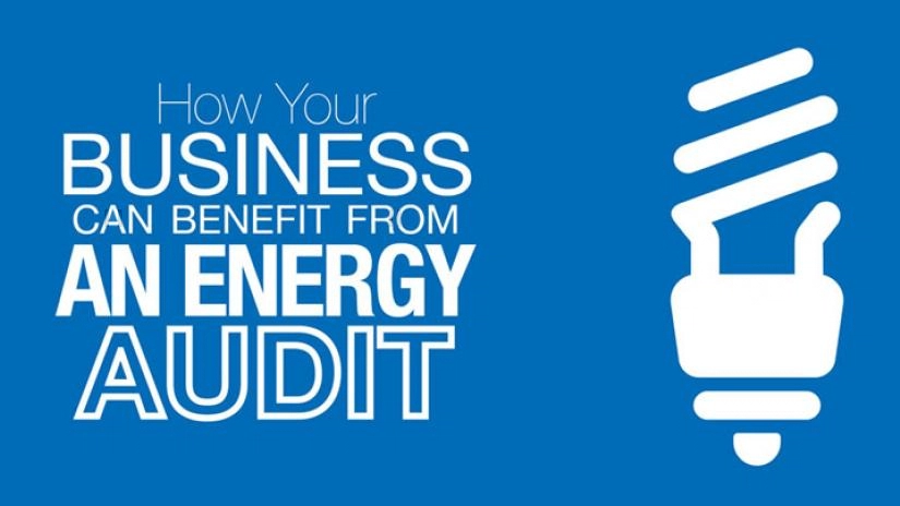 How your business can benefit from an energy audit with a picture of a light bulb.