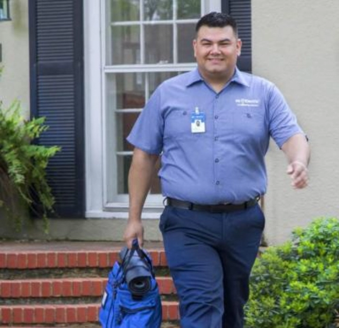  Mr. Electric Technician of Cumberland Valley with a Tool bag.