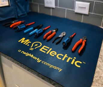 Mr. Electric tools closeup.