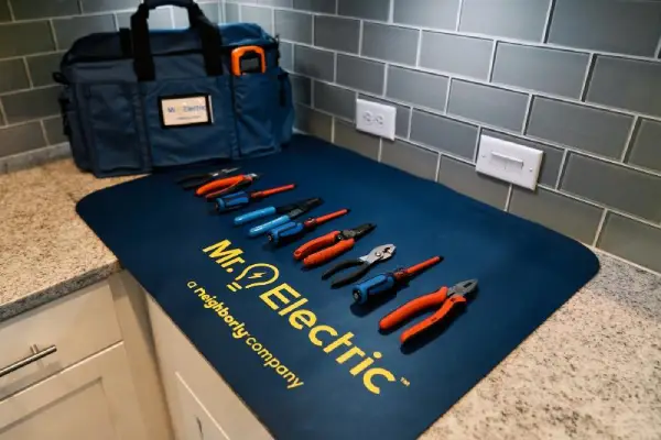 Mr. Electric electrician tools for electrical repairs.