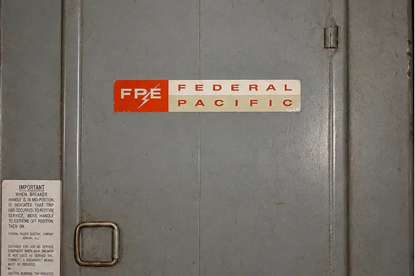 Outdated Federal Pacific electrical panel. 
