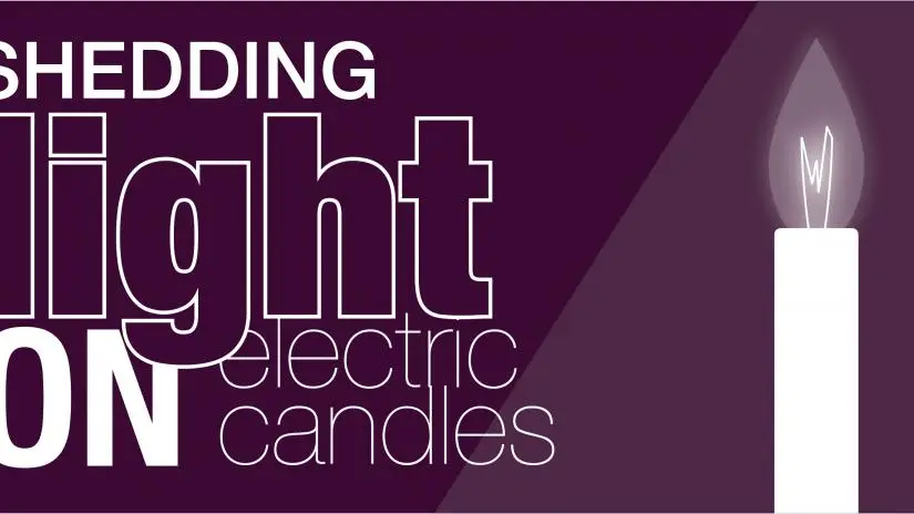 shedding light on electrical candles with a picture of electric candle.