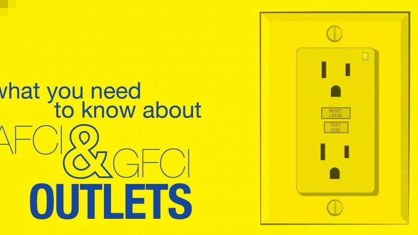 AFCI and GFCI Outlets.