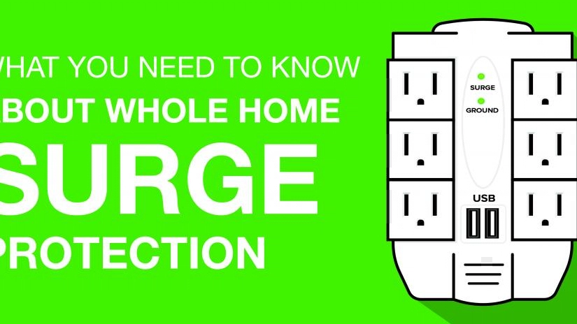 A picture of a white surge protector