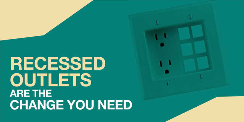 A picture of a recessed outlet