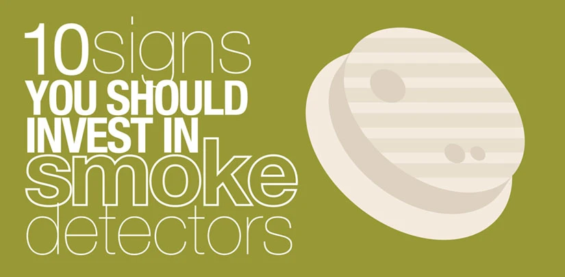 Mr Electric blog graphic - yellow saying 10 signs you should invest in smoke detectors