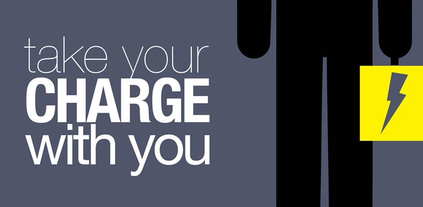 Take your charge with you graphic-portable chargers